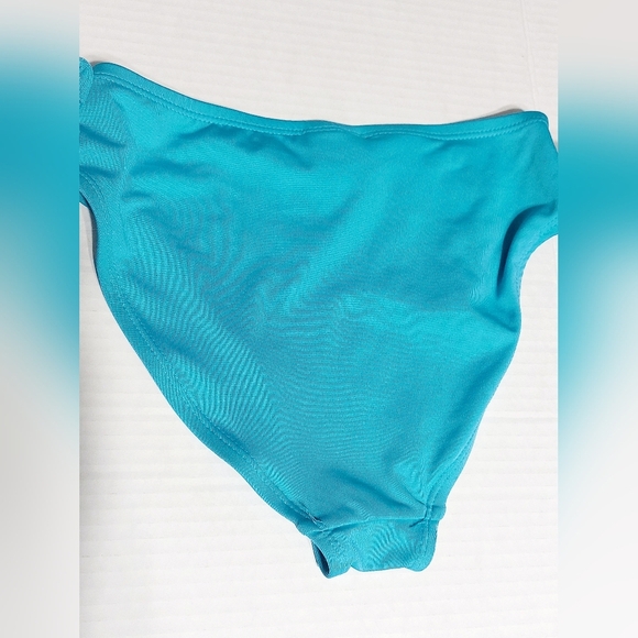 ⭐️5/$25 Lily and Dan 2 piece tankini green and blue striped girls size M - Picture 3 of 6